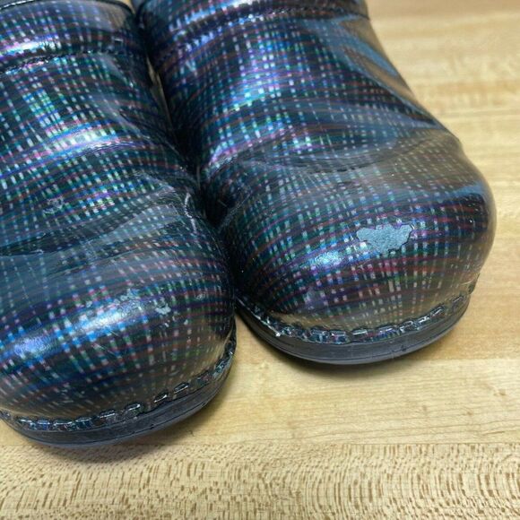 Dansko Womens Slip On Patent Leather Comfort Clog Shoes Multicolor Size US 5.5 - Picture 4 of 7